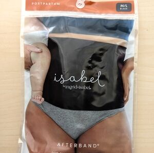 Postpartum Afterband Post Pregnancy Shape + Support M/L Ingrid + Isabel Black
